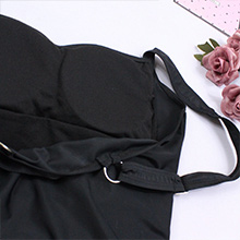 USUN Trajes de Baño De Una Pieza para Mujer Alta Cuello en V Control de Barriga Fruncido
