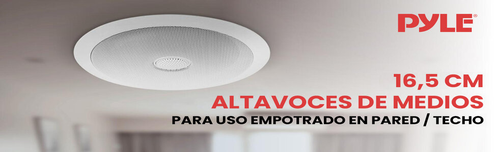 Altavoces Woofer Sistema Sonido Techo Pared Estéreo Empotrado Bass 2-vías