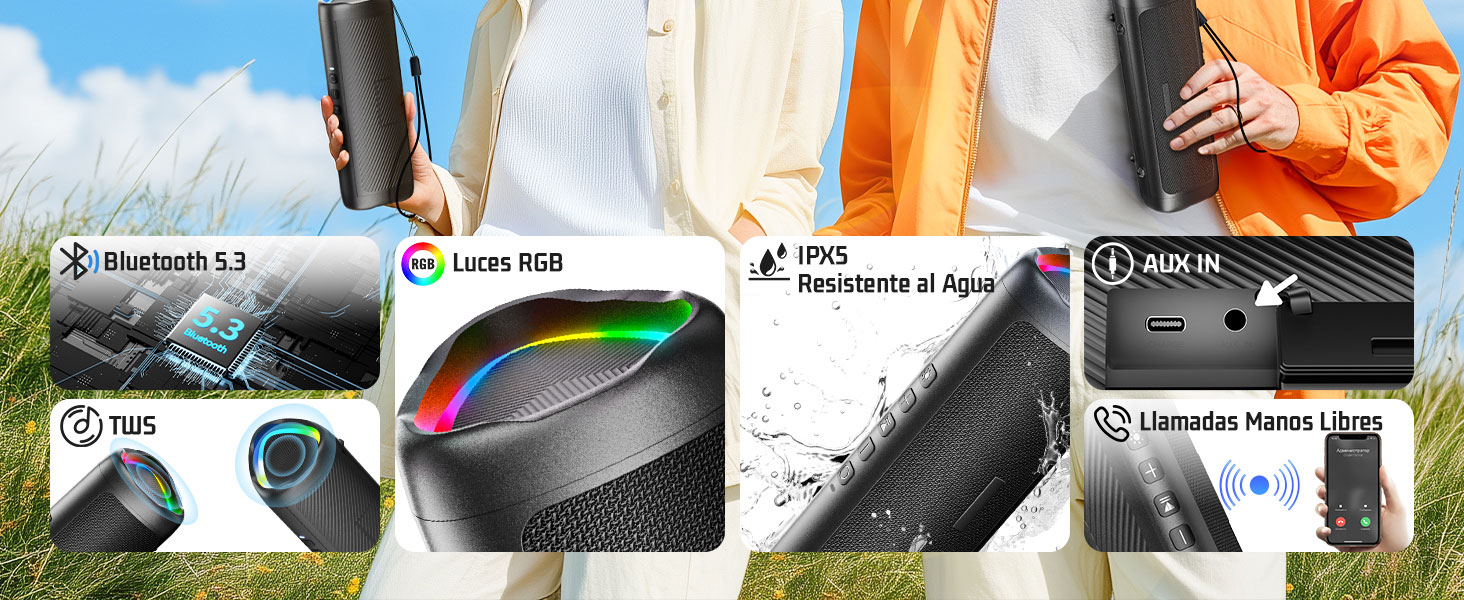 Altavoz Bluetooth Inalámbrico Portátil