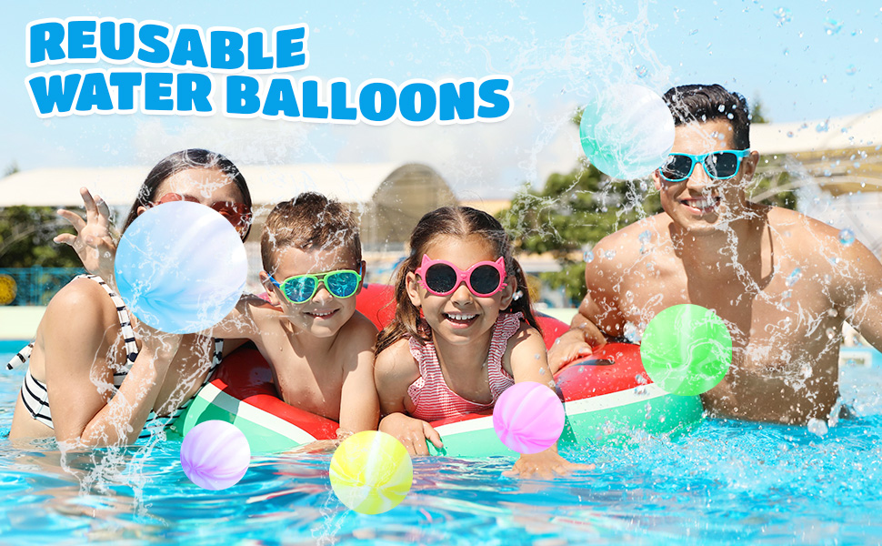 globos de agua reutilizables