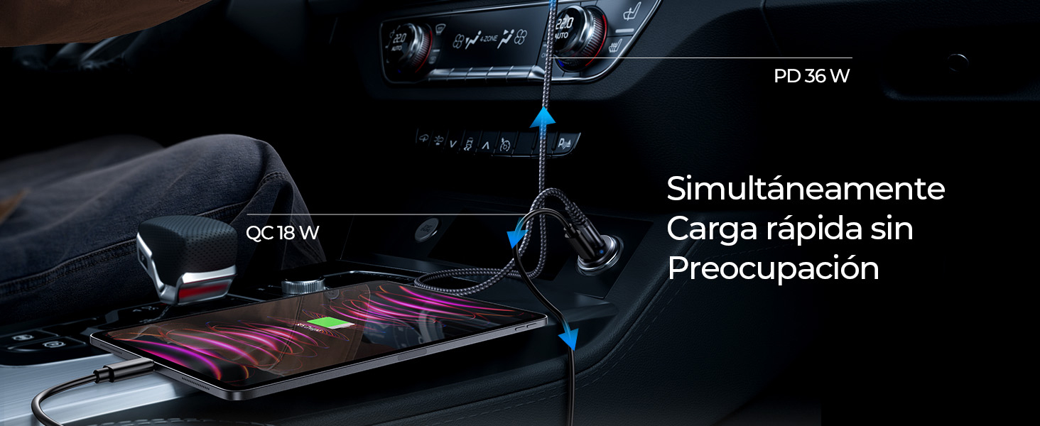cargador coche cargador coche usb c cargador movil coche cargador iphone coche​ cargador usb coche