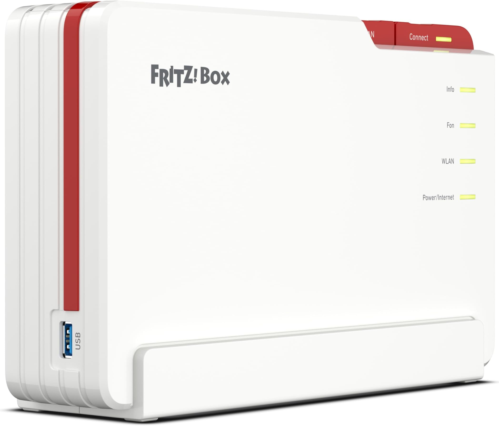 AVM FRITZ!Box 5690 Pro International - Router, WiFi 7, TriBanda con hasta 18,5 Gbps, Mesh, WAN 2,5Gb, 4 x LAN Gigabit, 1 x USB 3.1, Base DECT, Servidor Multimedia, Interfaz en Español