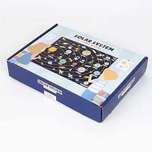 Packaging con los nombres de los planetas del sistema solar