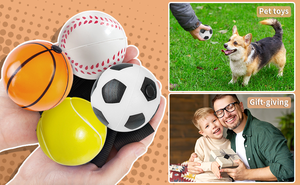 pelotas munequera con cuerda elástica 5