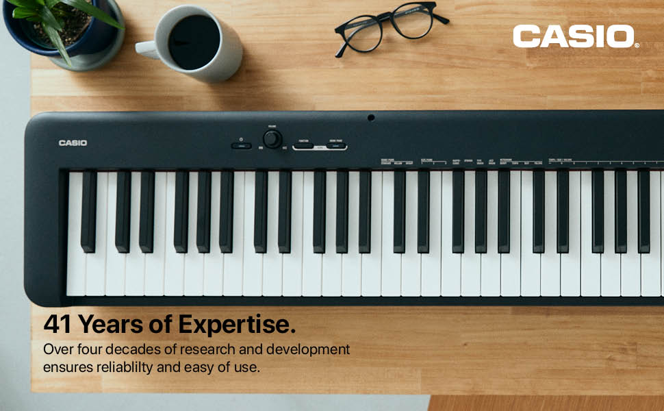 El piano digital CDP-S110BK - 41 años de experiencia de Casio