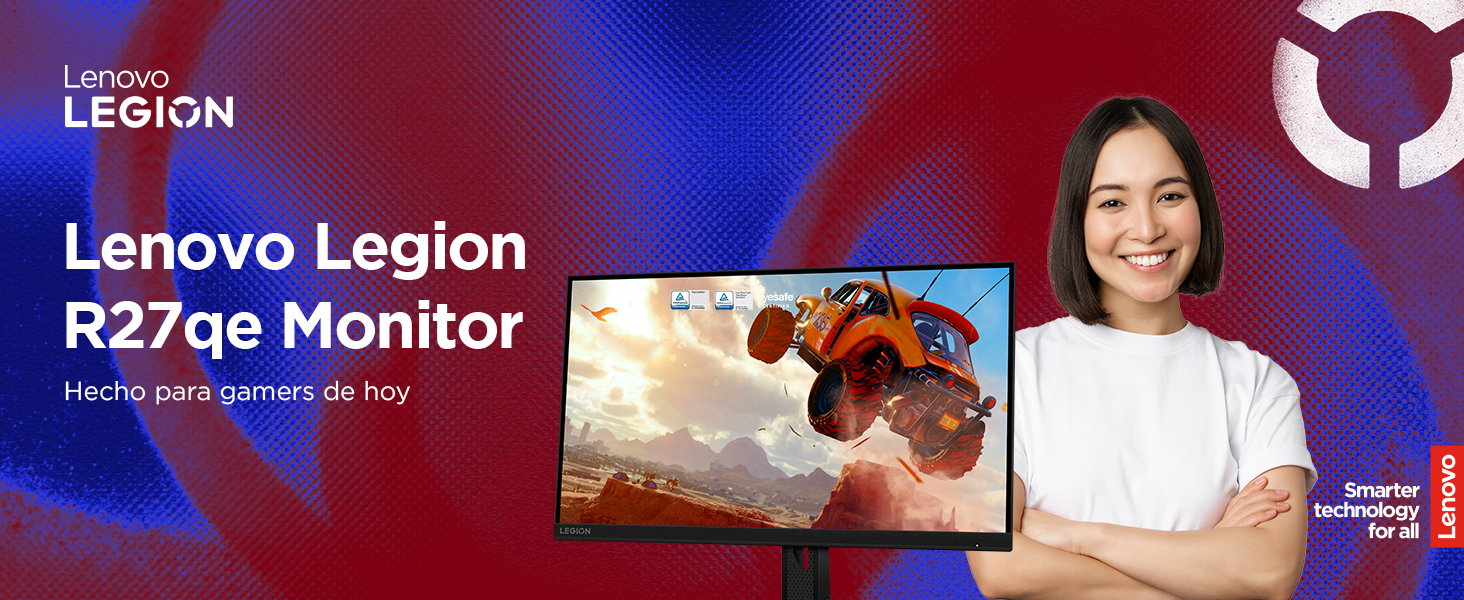 Lenovo Legion R27qe Imagen frontal monitor videojuego