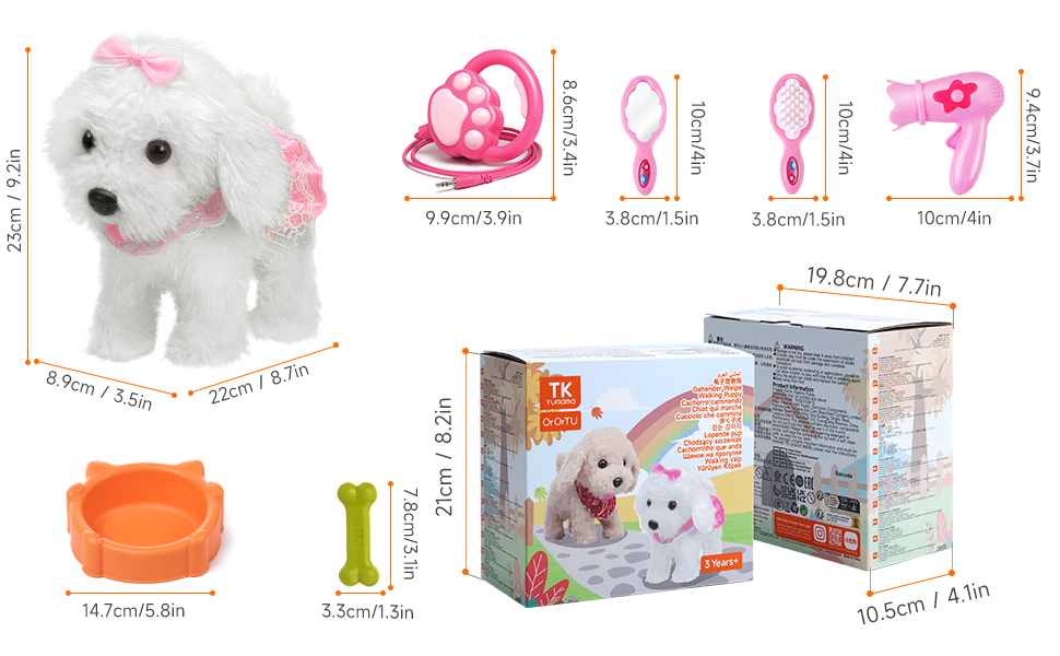 control remoto eléctrico felpa interactivo cachorro perro mascota para niñas