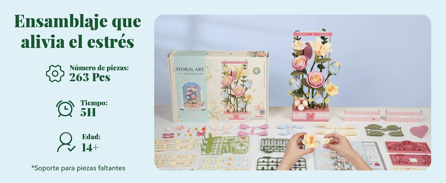 ROBOTIME Puzzle 3D Flores Maquetas para Construir Adultos