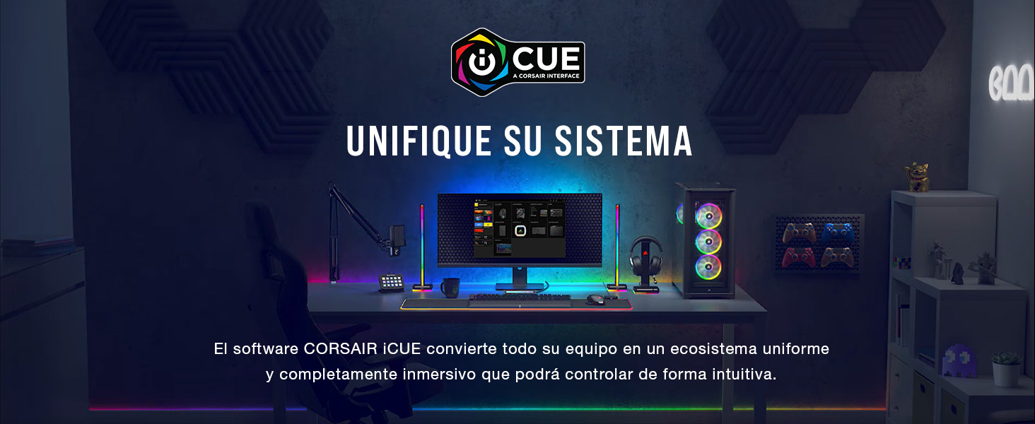 CORSAIR iCUE, iluminación RGB, control RGB