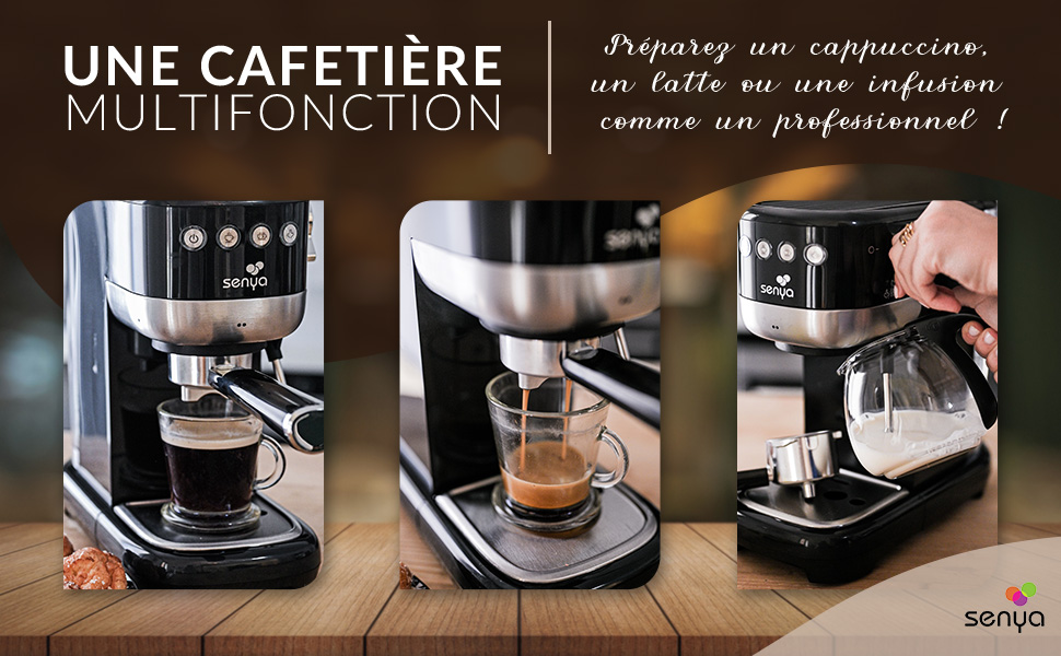 Cafetera multifunción capuchino latte infusion máquina profesional