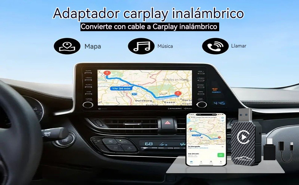 Adaptador Carplay Inalámbrico
