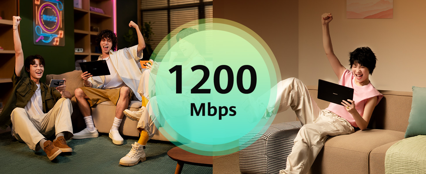 AX1 router 1200mbps wifi 4g fast speed stable and safe visualized 4 ports
