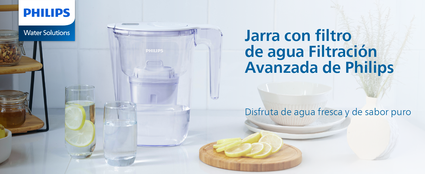 Jarra con filtro de agua Filtracion Avanzada de Philips