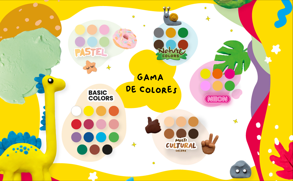 Jovi rango completo colores plastilina
