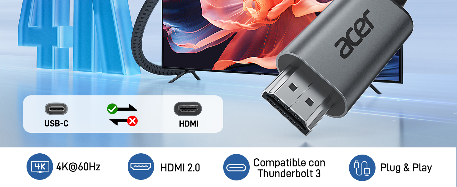 cable hdmi a usb c cable usb c a hdmi tipo c a hdmi thunderbolt to hdmi adaptador aluminiohdmi cable