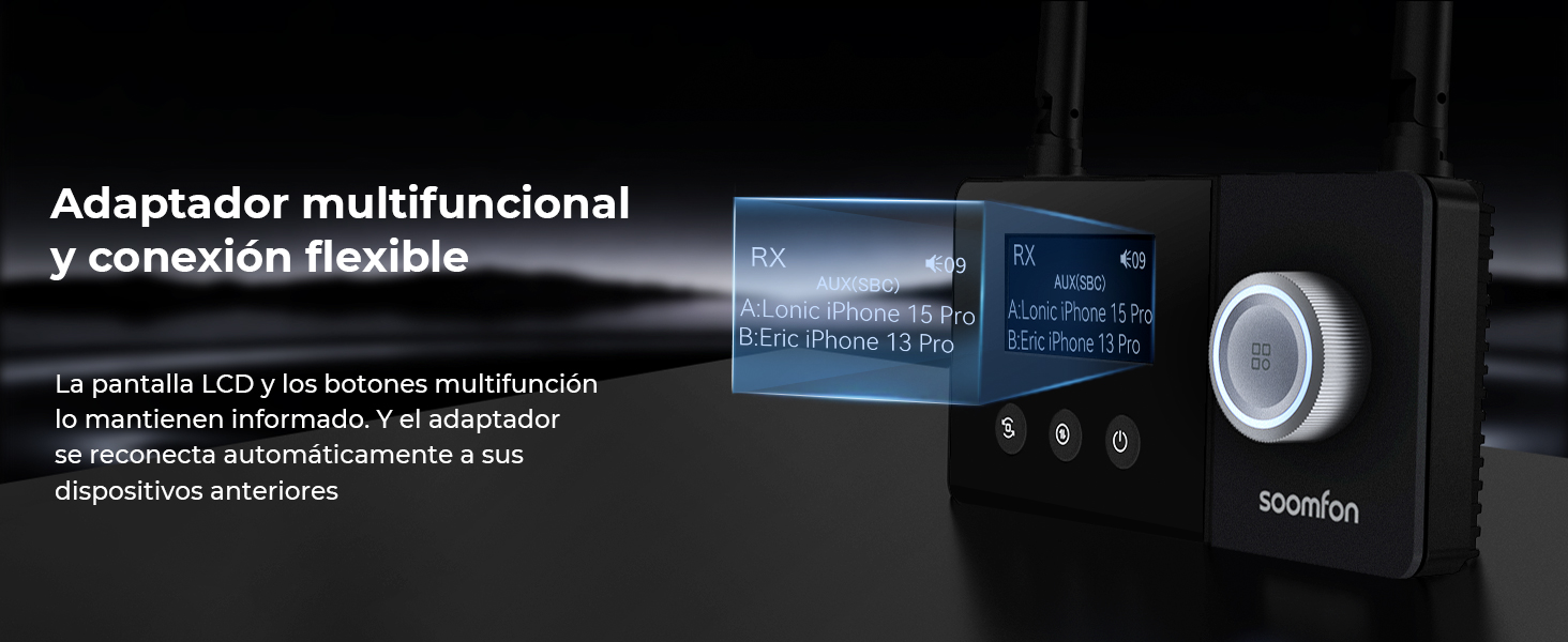 Adaptador multifuncional y conexión flexible