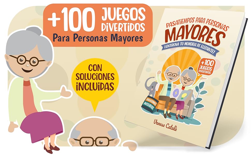 Pasatiempos para personas mayores, ejercicios de memoria para personas mayores