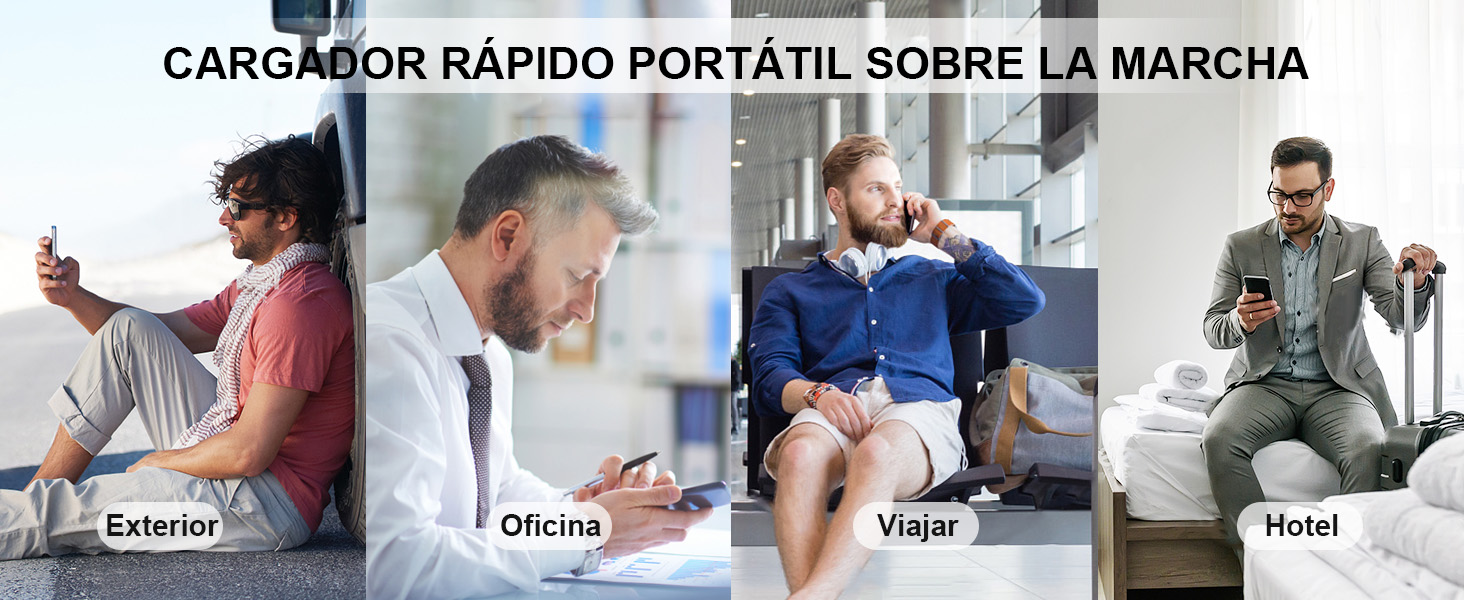 CARGADOR RAPIDO PORTATIL SOBRE LA MARCHA