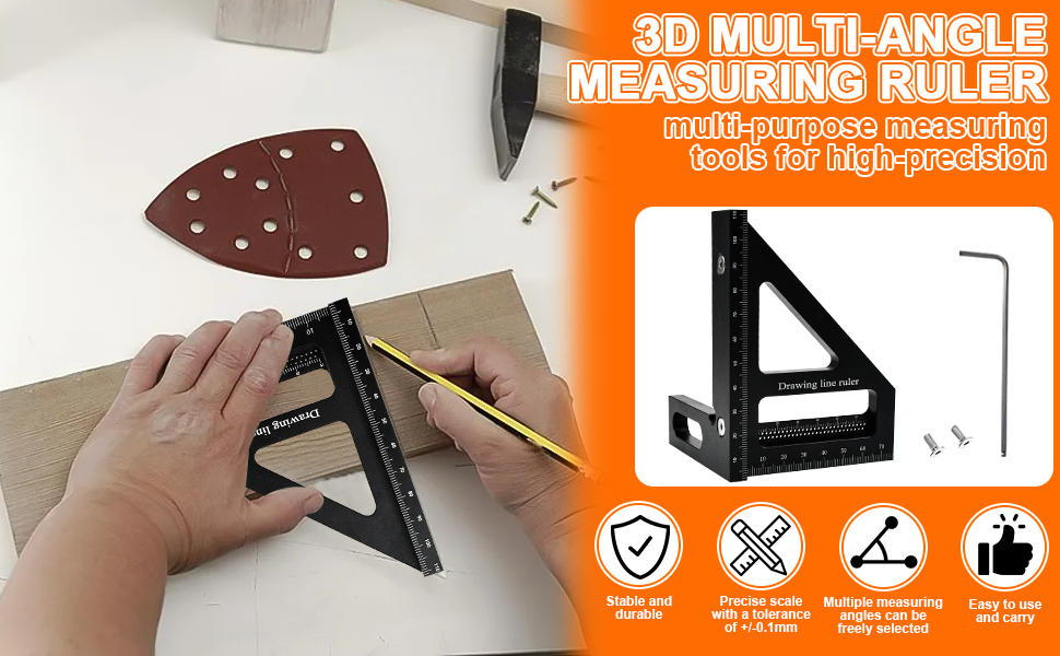 3D Quadratischer Winkelmesser