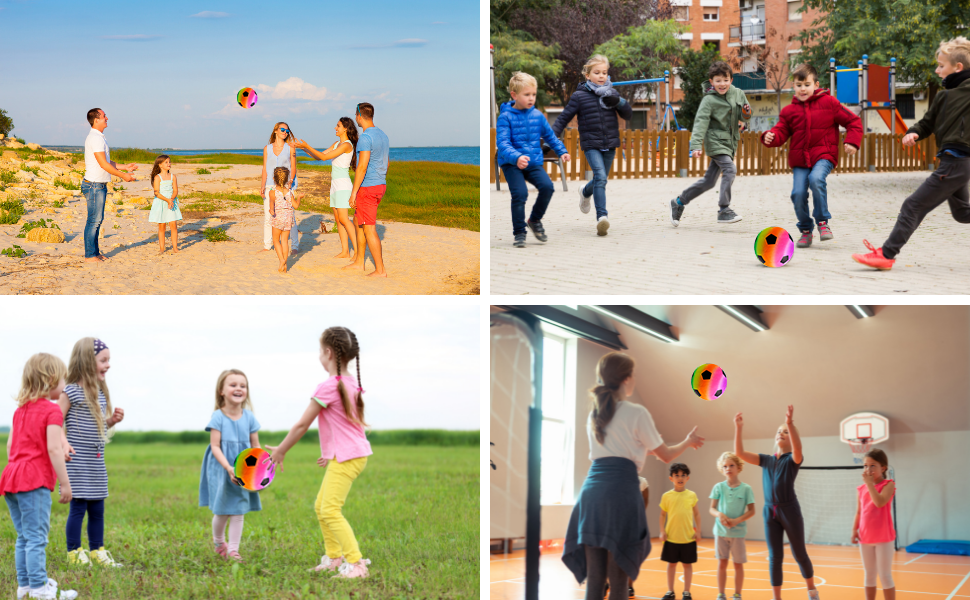 Pelota, balón, futbol, juguete, niños, juego, arcoíris, infantil, pvc, deportes, colegio, piscina
