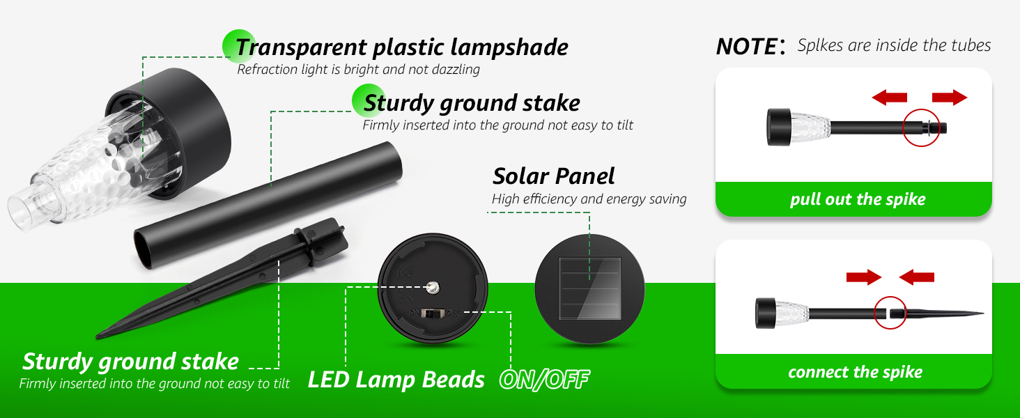 luces solares led exterior jardin