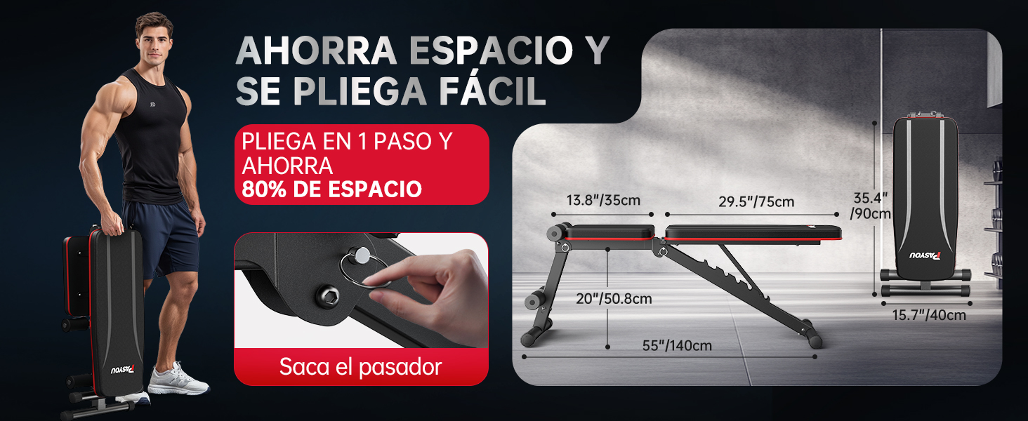 ahorra espacio y se pliega facil