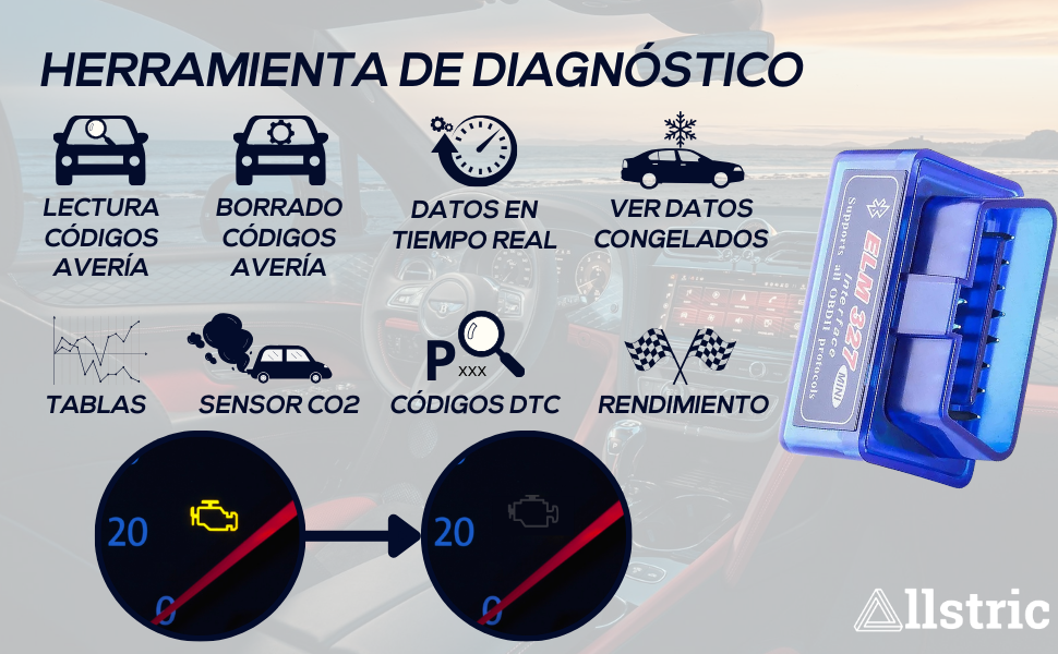 Leer codigos averia, borrar averia, borrar chivato, borrar luz coche, sensor dtc, sensor co2