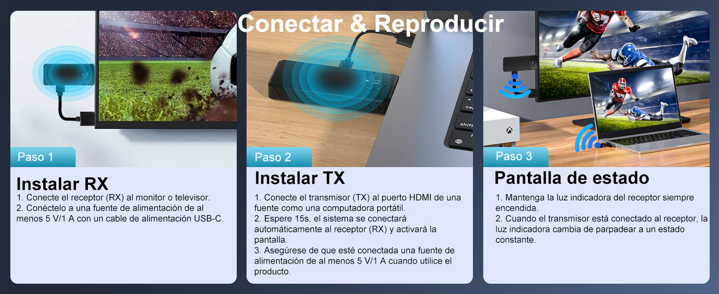 hdmi sin cables 4k para gaming
