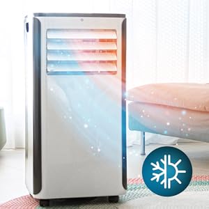 Aire acondicionado portátil / bomba de calor / WIFI / silencioso / mando / temporizador / LED