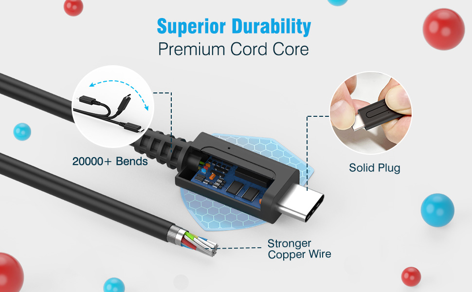 45W Switch Adaptador de Corriente de Carga Rápida USB Tipo C