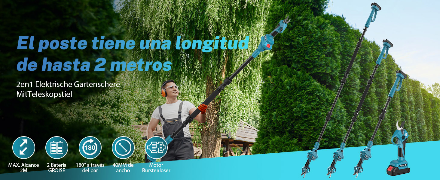 Tijeras de podar eléctricas