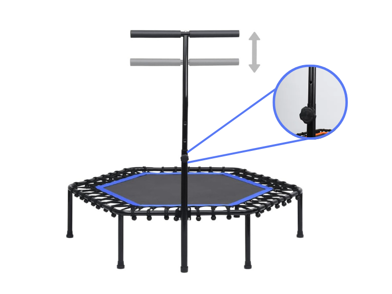 cama elastica trampolin fitness saltar niño adulto deporte interior exterior plegable acero gomas
