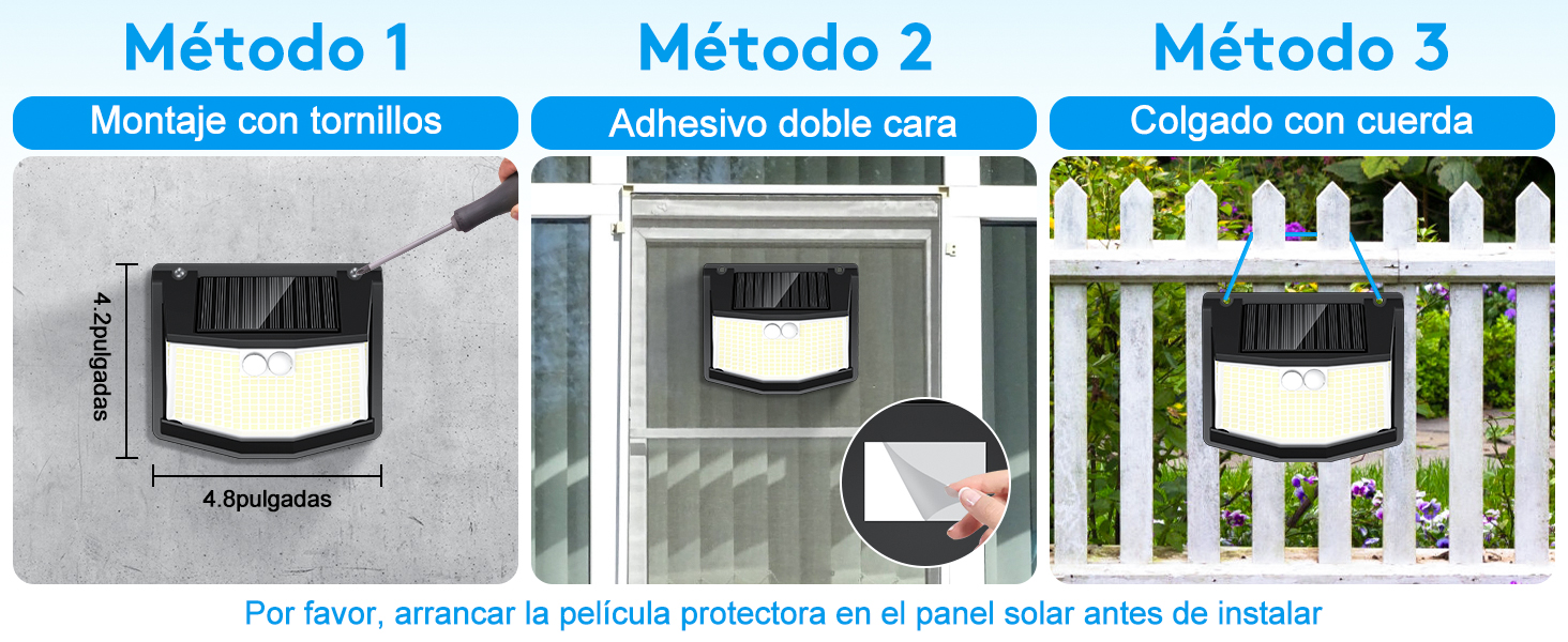 luz solar exterior jardin