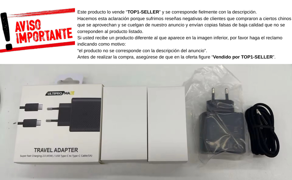 Cargador 45w Samsung
