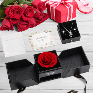 Caja de Regalo de Rosa Real Preservada