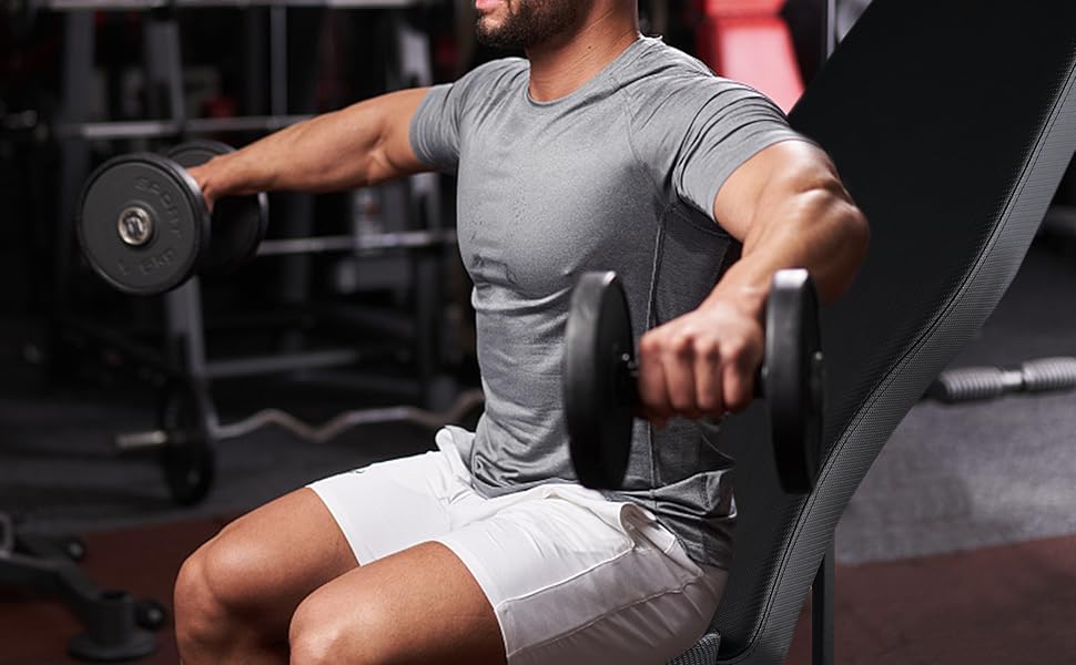 Banco de Musculación de T-LoVendo Plegable Ajustable Multifunctional Gimnasio, vista general