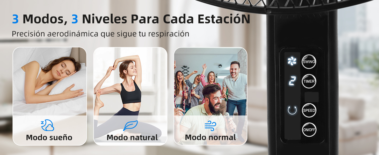 ventilador de pie silencioso Taylor Swoden