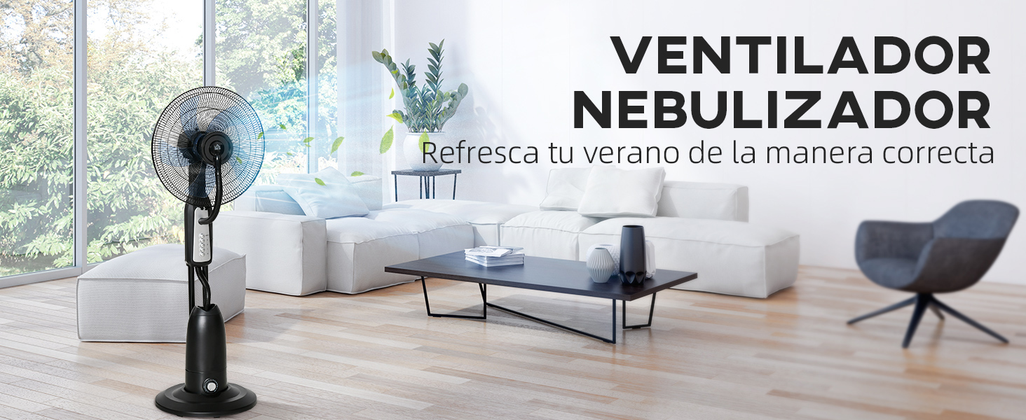 Ventilador Nebulizador 90W de Pie