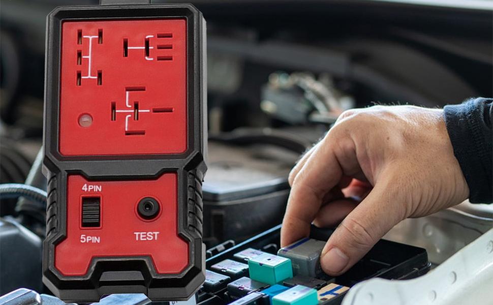 Kit automotriz de probador de relés, probador de relés de automóvil