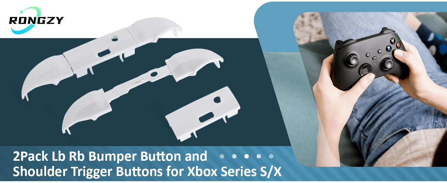 LB RB Botones de Parachoques Compatible con Controlador Xbox Series X y Xbox Series S