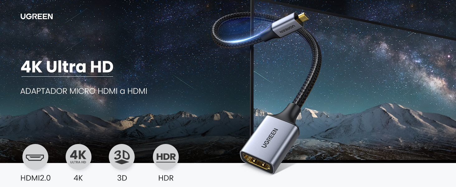 Adaptador Micro HDMI a HDMI