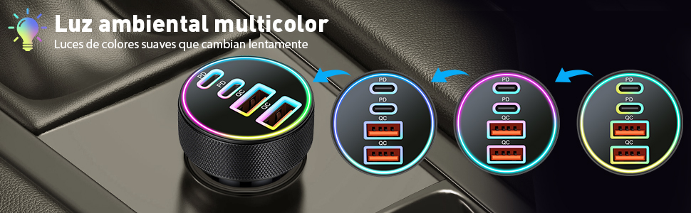 cargador mechero coche usb c