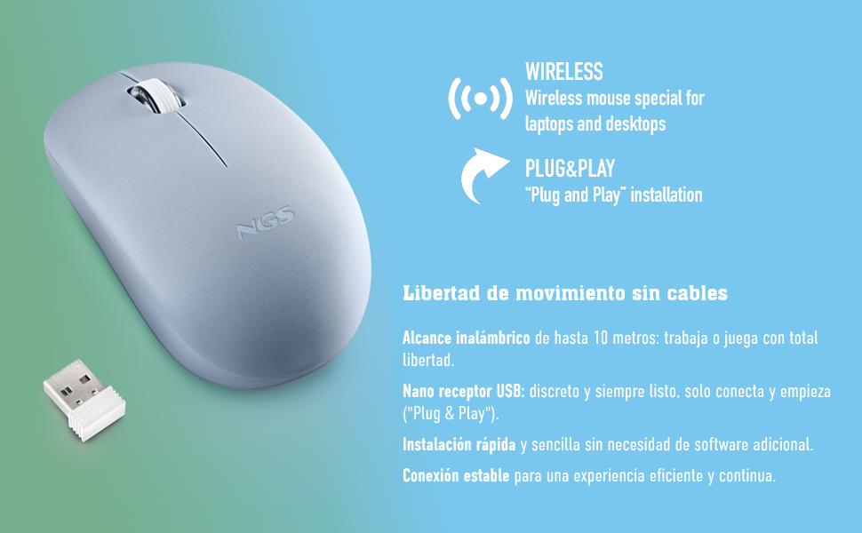 FrogPro, NGS, Ratón FogPro, ratón inalámbrico, Accesorios PC