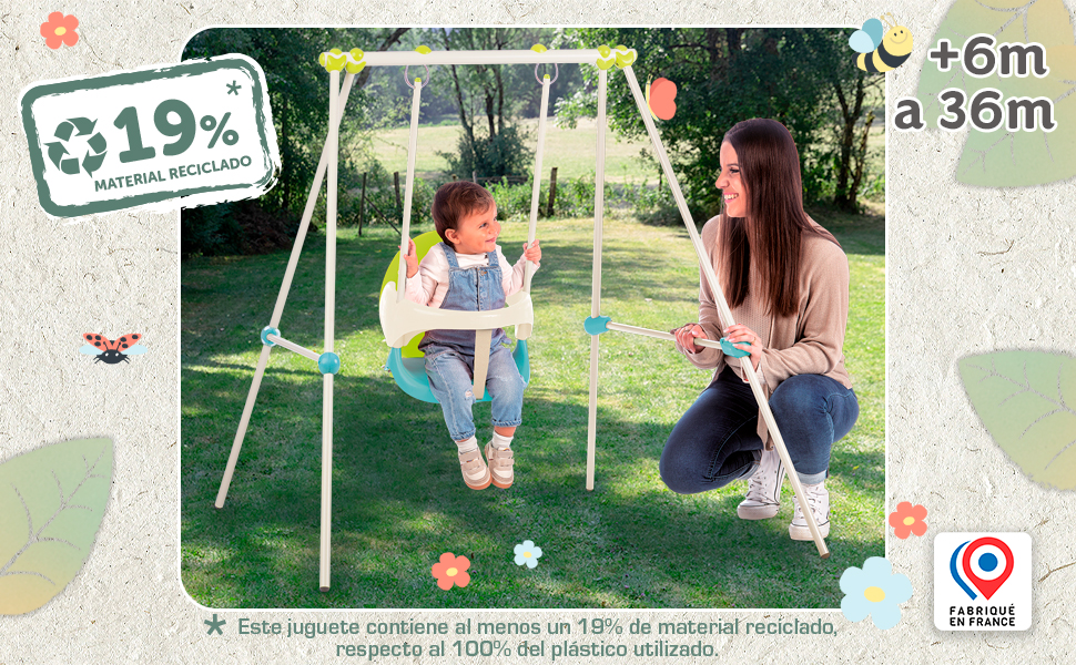 7600830306 S.LIFE COLUMPIO METAL BABY SWING