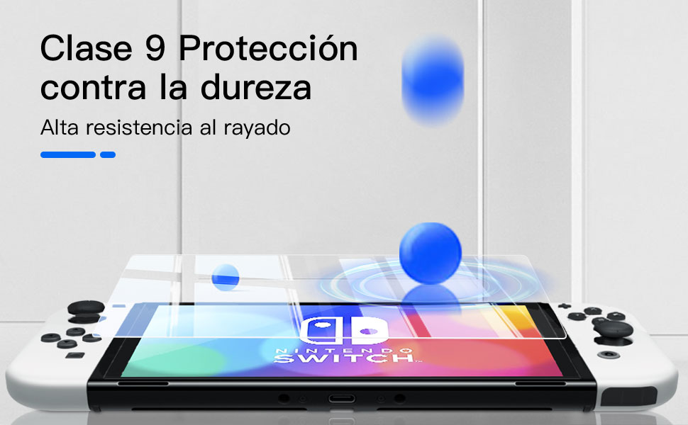 Nintendo Switch (modèle OLED) Protector de pantalla de vidrio templado
