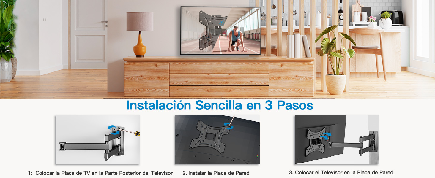 soporte tv pared