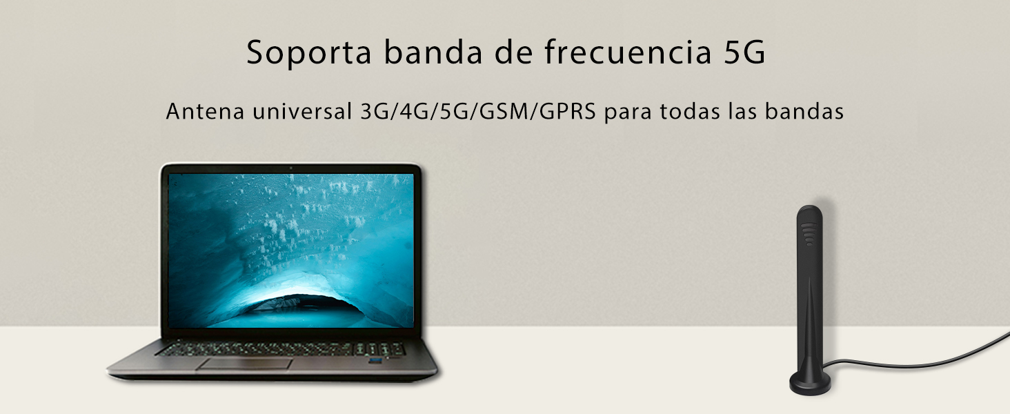 Soporta banda de frecuencia 5G