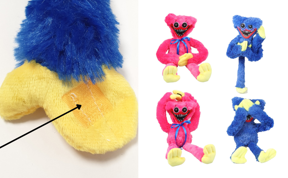 peluche, juego de terror, huggy wuggy, kissy missy, fábrica de juguetes, niños, boggie bot candy cat