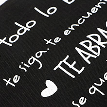bolso diseño motivador frase
