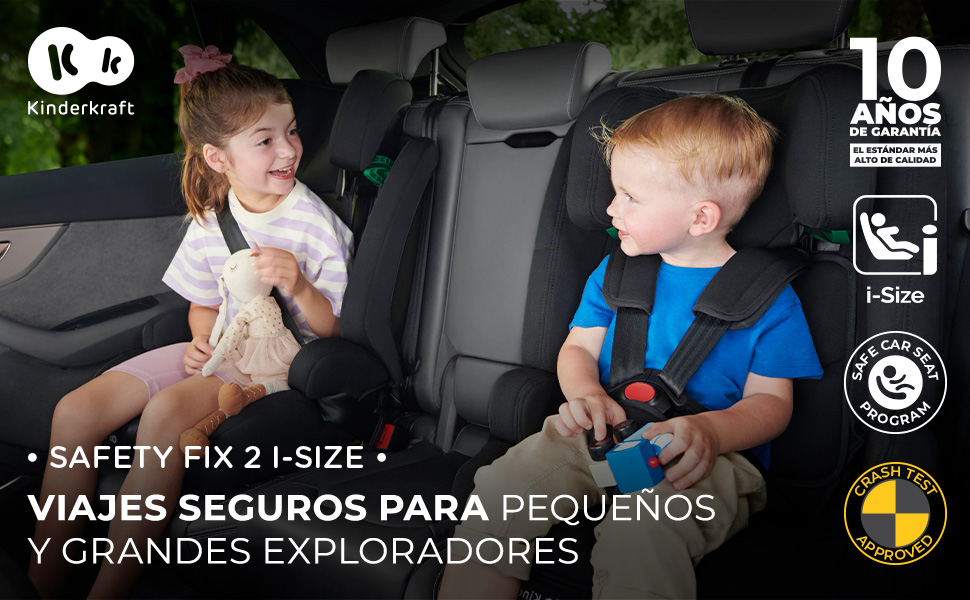 Kinderkraft SAFETY FIX 2 I-SIZE 75-150 cm Silla coche grupo 1 2 3 isofix,